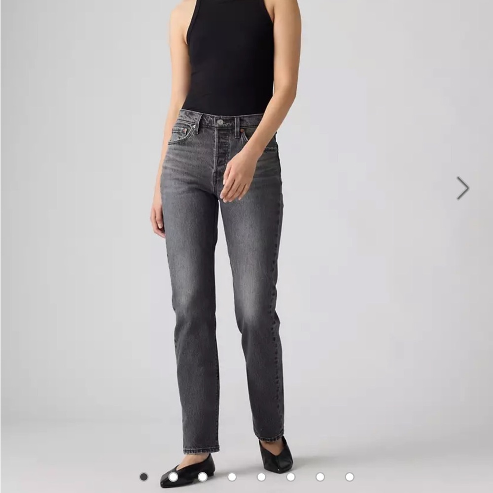 Levi’s 501 Original Crop Jeans Washed Black 27
